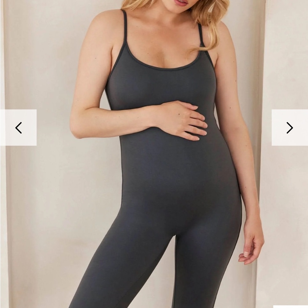 The Kate Maternity Unitard - Slate Grey